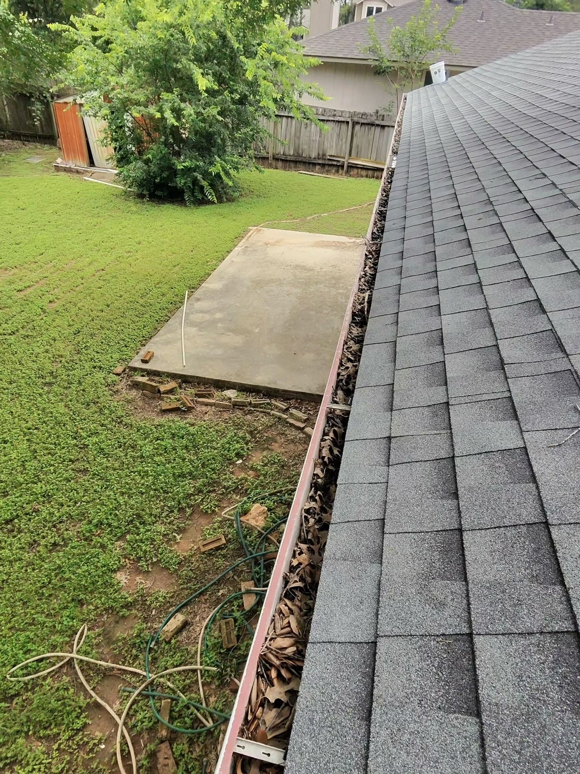 Gutter Cleaning before